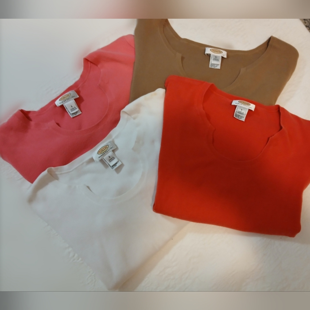 Bundle Of 4 Talbots SS Sweaters - Picture 2 of 8